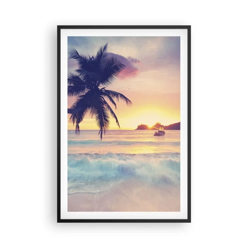 Poster in een zwarte lijst - Een avond aan de baai - 61x91 cm