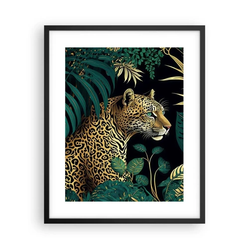 Poster in een zwarte lijst - Een gastheer in de jungle - 40x50 cm
