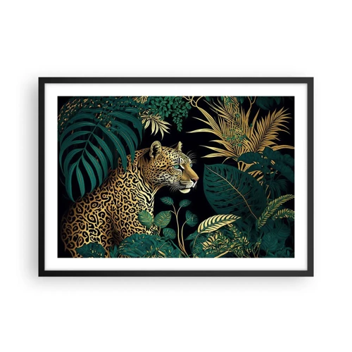 Poster in een zwarte lijst - Een gastheer in de jungle - 70x50 cm