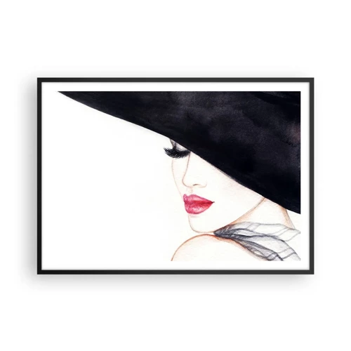 Poster in een zwarte lijst - Elegantie en sensualiteit - 100x70 cm