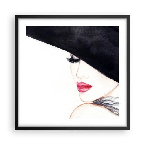 Poster in een zwarte lijst - Elegantie en sensualiteit - 50x50 cm