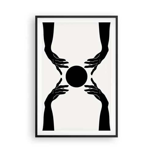 Poster in een zwarte lijst - Geheim teken - 61x91 cm