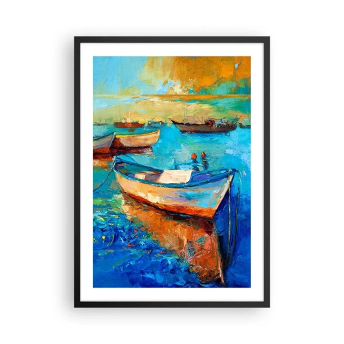 Poster in een zwarte lijst - In de zuidelijke baai - 50x70 cm