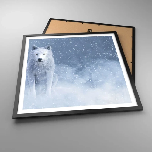 Poster in een zwarte lijst - In winterse sferen - 60x60 cm