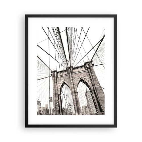 Poster in een zwarte lijst - Kathedraal van New York - 40x50 cm