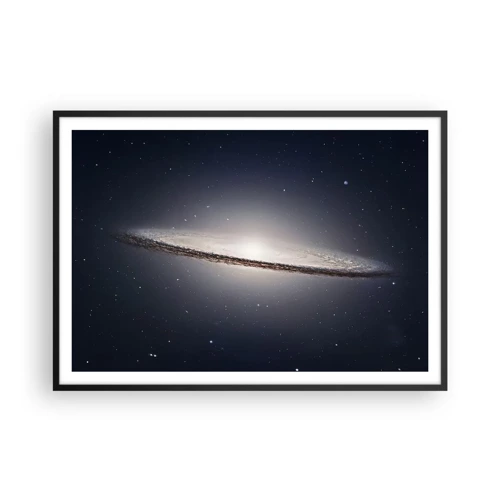 Poster in een zwarte lijst - Lang geleden, in een sterrenstelsel ver, ver weg... - 100x70 cm