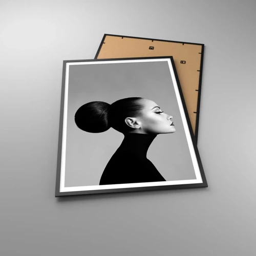 Poster in een zwarte lijst - Moderne Nefertiti - 70x100 cm