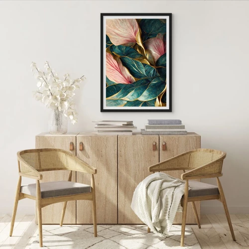 Poster in een zwarte lijst - Natuurlijke elegantie en stijl - 50x70 cm