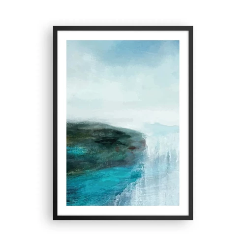 Poster in een zwarte lijst - Nautische abstractie - 50x70 cm