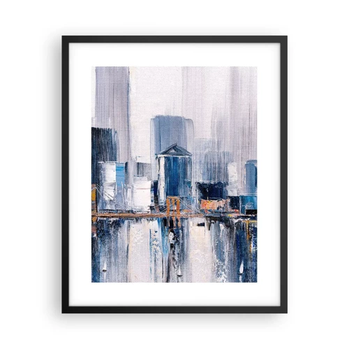 Poster in een zwarte lijst - New Yorkse impressie - 40x50 cm