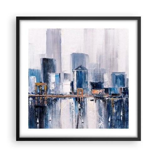 Poster in een zwarte lijst - New Yorkse impressie - 50x50 cm