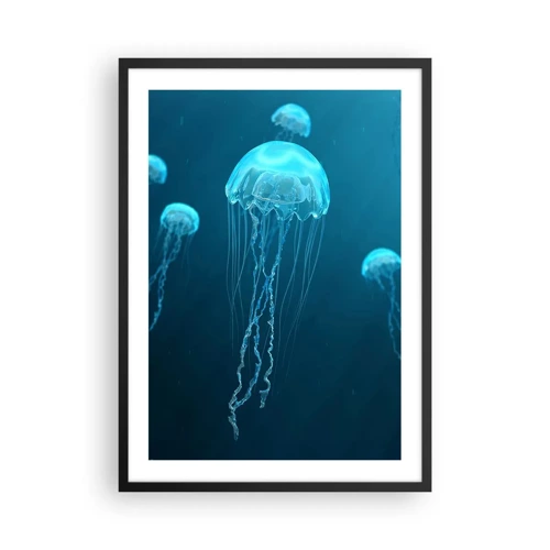 Poster in een zwarte lijst - Oceaandans - 50x70 cm