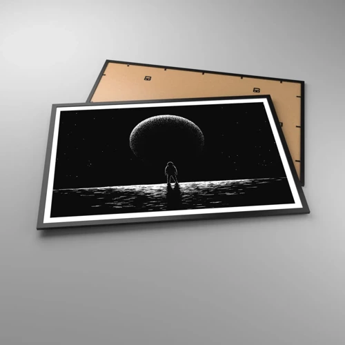 Poster in een zwarte lijst - Oog in oog - 91x61 cm