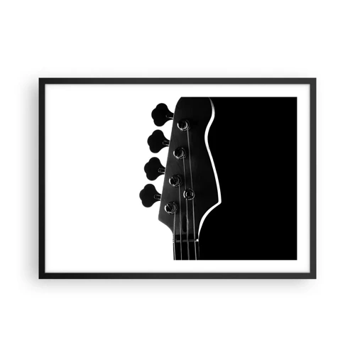 Poster in een zwarte lijst - Rock stilte - 70x50 cm