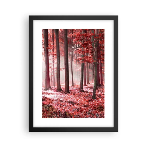 Poster in een zwarte lijst - Rood is net zo mooi - 30x40 cm