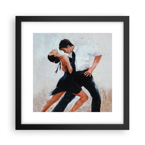 Poster in een zwarte lijst - Tango van mijn dromen - 30x30 cm