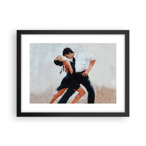 Poster in een zwarte lijst - Tango van mijn dromen - 40x30 cm