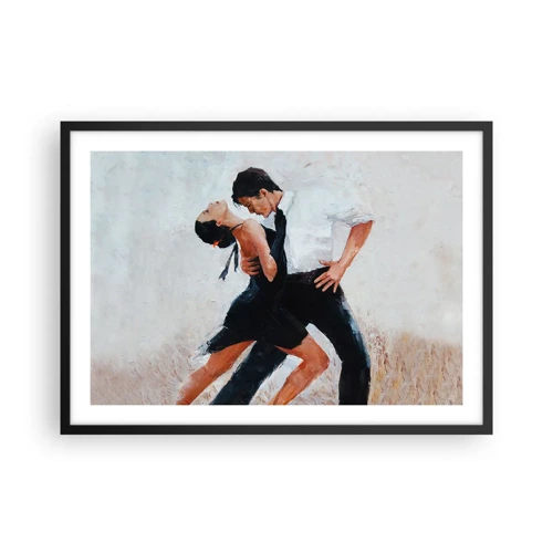 Poster in een zwarte lijst - Tango van mijn dromen - 70x50 cm