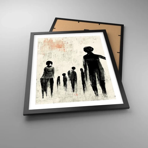 Poster in een zwarte lijst - Tegen eenzaamheid - 40x50 cm