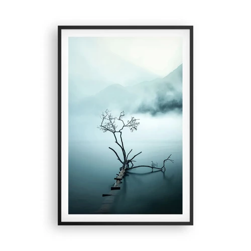 Poster in een zwarte lijst - Van water en mist - 61x91 cm