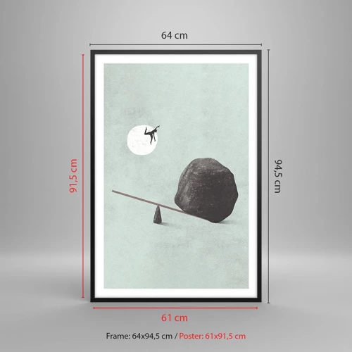 Poster in een zwarte lijst - Vervulde dromen - 61x91 cm