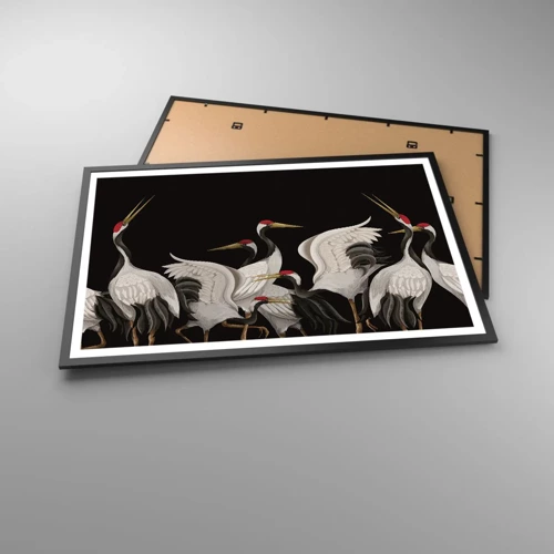 Poster in een zwarte lijst - Vogel spullen - 91x61 cm