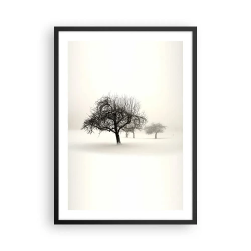 Poster in een zwarte lijst - Winterslaap - 50x70 cm