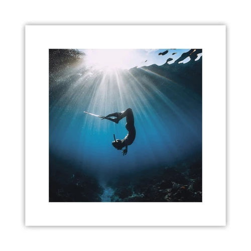 Poster - onderwaterdans - 30x30 cm