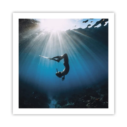 Poster - onderwaterdans - 60x60 cm