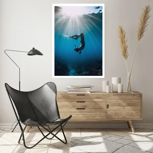 Poster - onderwaterdans - 70x100 cm