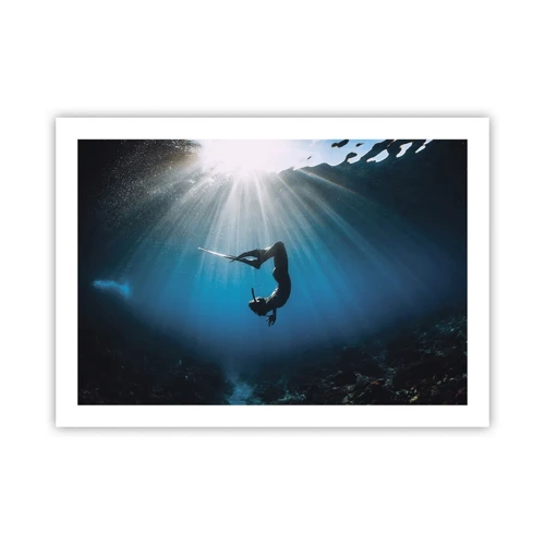 Poster - onderwaterdans - 70x50 cm