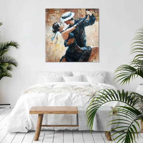 Schilderen op canvas - A la Rudolf Valentino - 60x60 cm