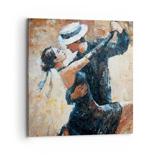 Schilderen op canvas - A la Rudolf Valentino - 70x70 cm