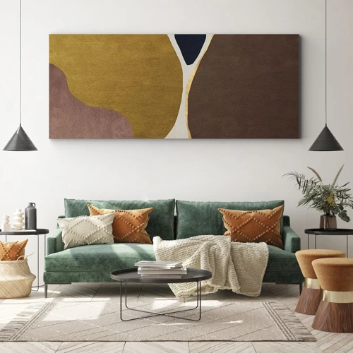 Schilderen op canvas - Abstractie – een plek in de ruimte - 100x40 cm