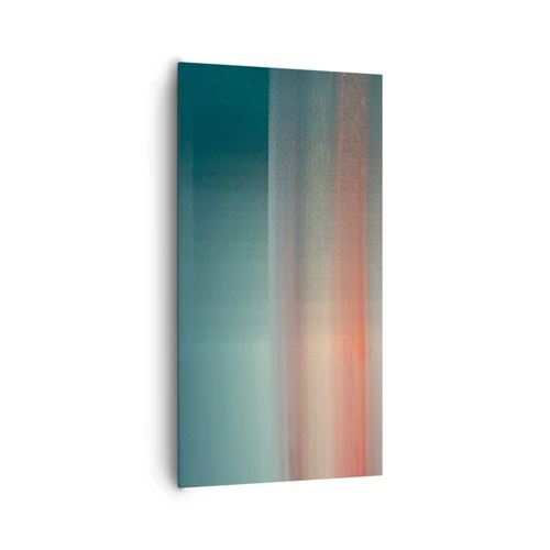 Schilderen op canvas - Abstractie: golven van licht - 65x120 cm