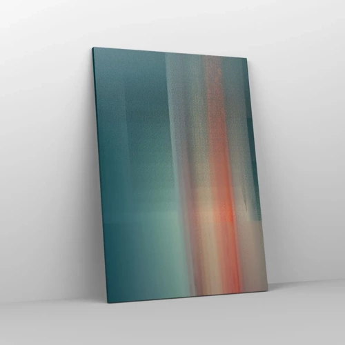 Schilderen op canvas - Abstractie: golven van licht - 70x100 cm
