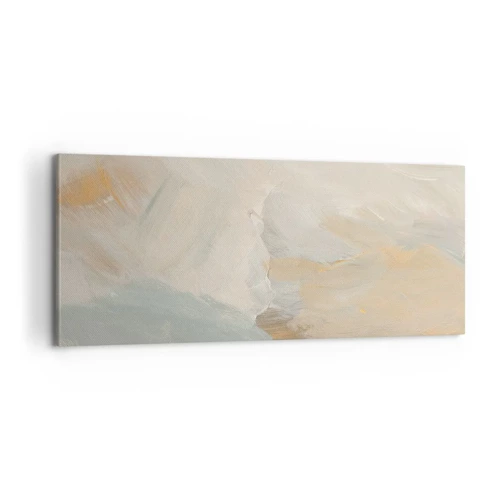 Schilderen op canvas - Abstractie – het land van zachtheid - 100x40 cm
