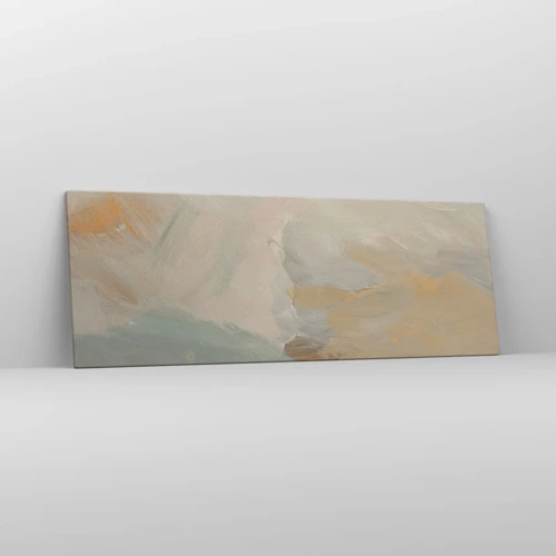 Schilderen op canvas - Abstractie – het land van zachtheid - 140x50 cm