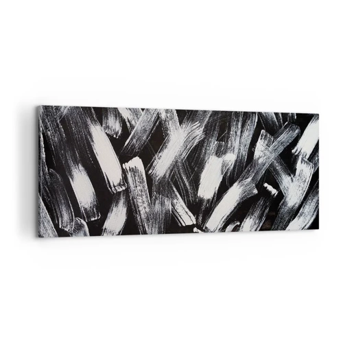 Schilderen op canvas - Abstractie in de industriële spirit - 100x40 cm