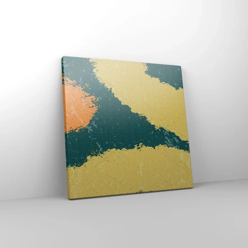 Schilderen op canvas - Abstractie – langzame beweging - 30x30 cm