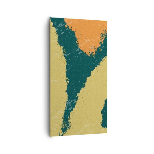 Schilderen op canvas - Abstractie – langzame beweging - 65x120 cm