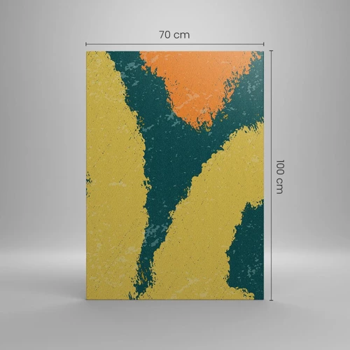 Schilderen op canvas - Abstractie – langzame beweging - 70x100 cm
