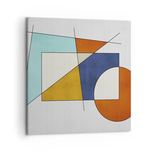 Schilderen op canvas - Abstractie: modernistisch plezier - 50x50 cm