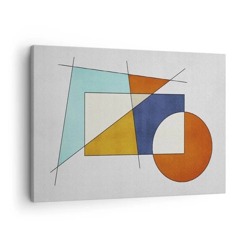 Schilderen op canvas - Abstractie: modernistisch plezier - 70x50 cm