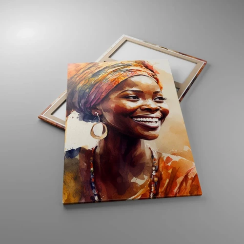 Schilderen op canvas - Afrikaanse koningin - 80x120 cm
