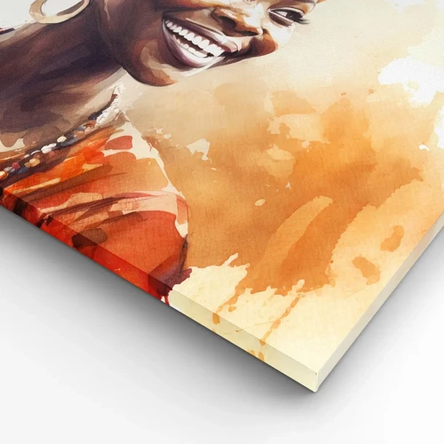 Schilderen op canvas - Afrikaanse koningin - 80x120 cm