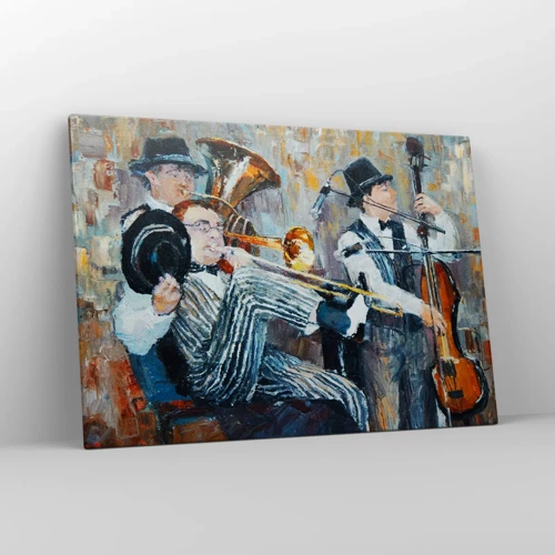 Schilderen op canvas - Al die jazz - 100x70 cm