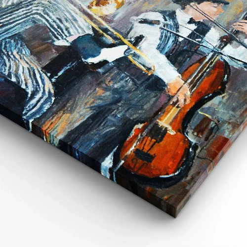 Schilderen op canvas - Al die jazz - 120x50 cm