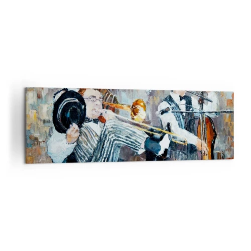 Schilderen op canvas - Al die jazz - 160x50 cm