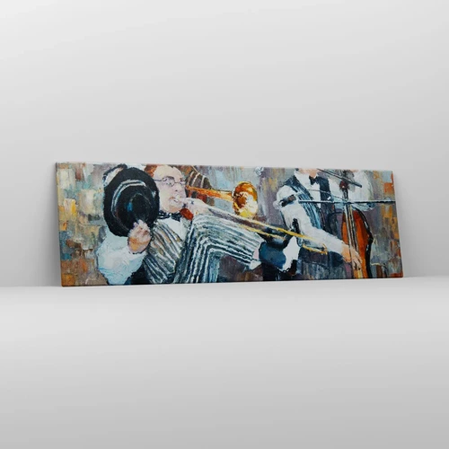 Schilderen op canvas - Al die jazz - 160x50 cm